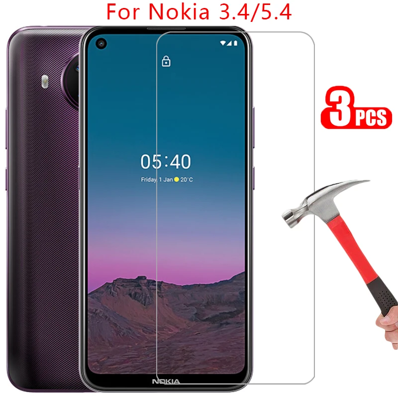 protective tempered glass for nokia 5.4 3.4 screen protector on nokia3.4 nokia5.4 3 5 4 phone film glas 9h