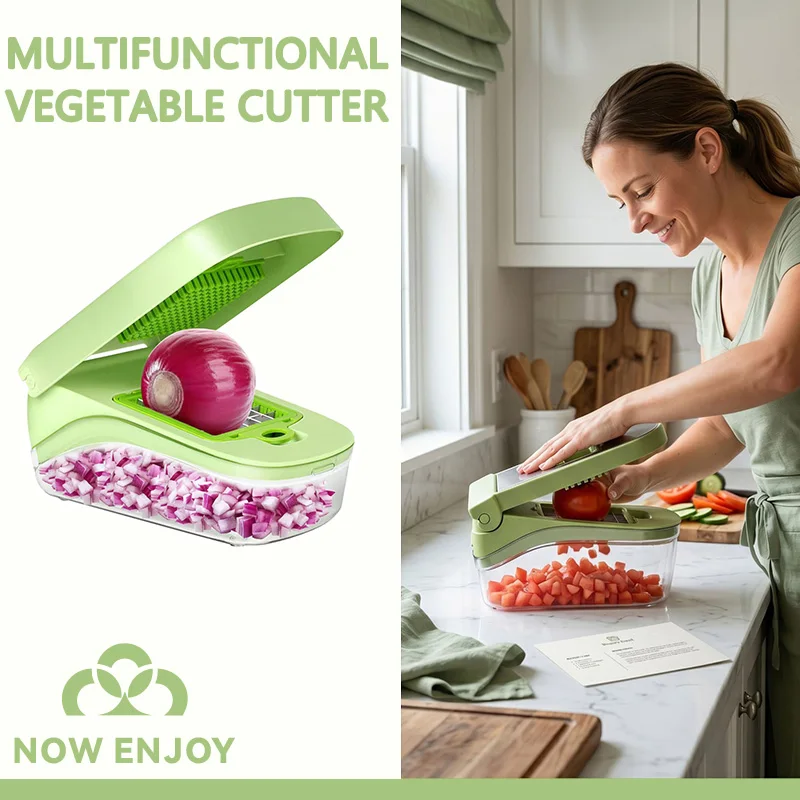 

14in1Multifunctional Vegetable chopper Shredders Slicer Fruit Potato Chopper Carrot Grater Vegetable Slicer Cutter Kitchen Tools