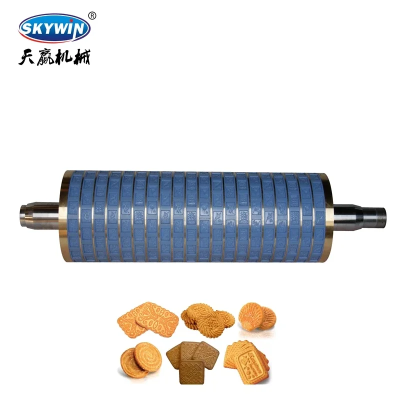 

Skywin Soft Hard Biscuit 400MM customized pattern Plastic Roller Mold Spare parts For Rotary Biscuit Making Forming Machine