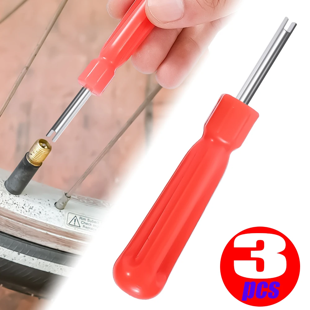 

1-3Pcs Universal Car Tire Valve Core Remover Screwdriver for Car Bicycle Slotted Handle Tire Repair Install Hand Tool Accessorie
