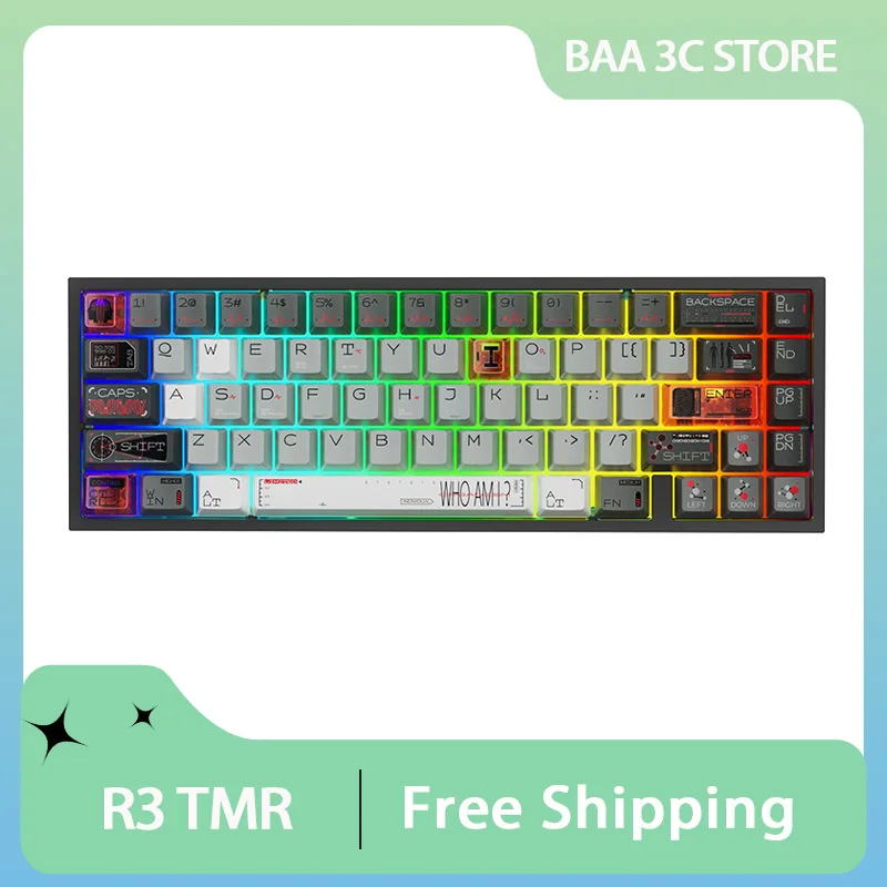 

JamesDonkey R3 TMR 8K Magnetic Switch Keyboard Wired Aluminium Custom Mechanical Keyboard 8000Hz RT0.01mm PC Gaming Accessory