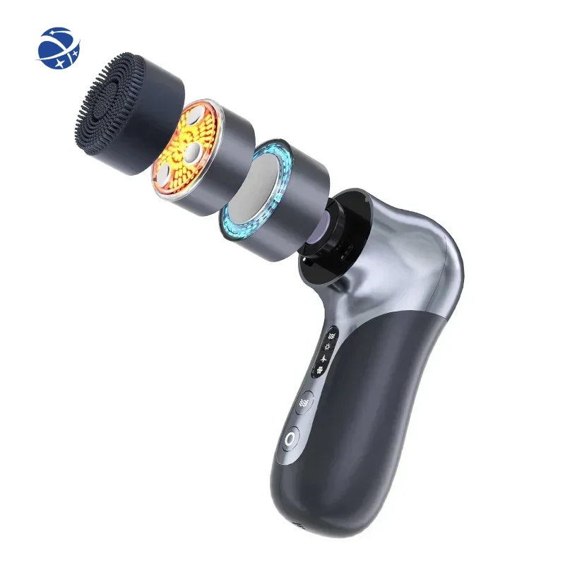 EMS micro current Skin Tightening Home use Skin Care Vibrating Massager introducer Beauty Instrument with LED light