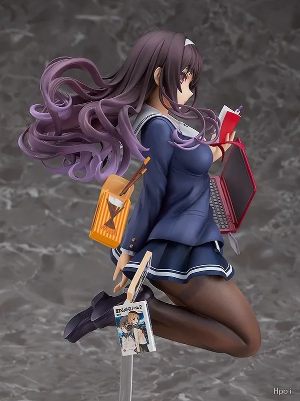 Original Kasumigaoka Utaha Flying Apsaras Estilo PVC Action Figure, Anime Modelo Brinquedos, Presente Boneca Coleção, 21cm, Max Fábrica