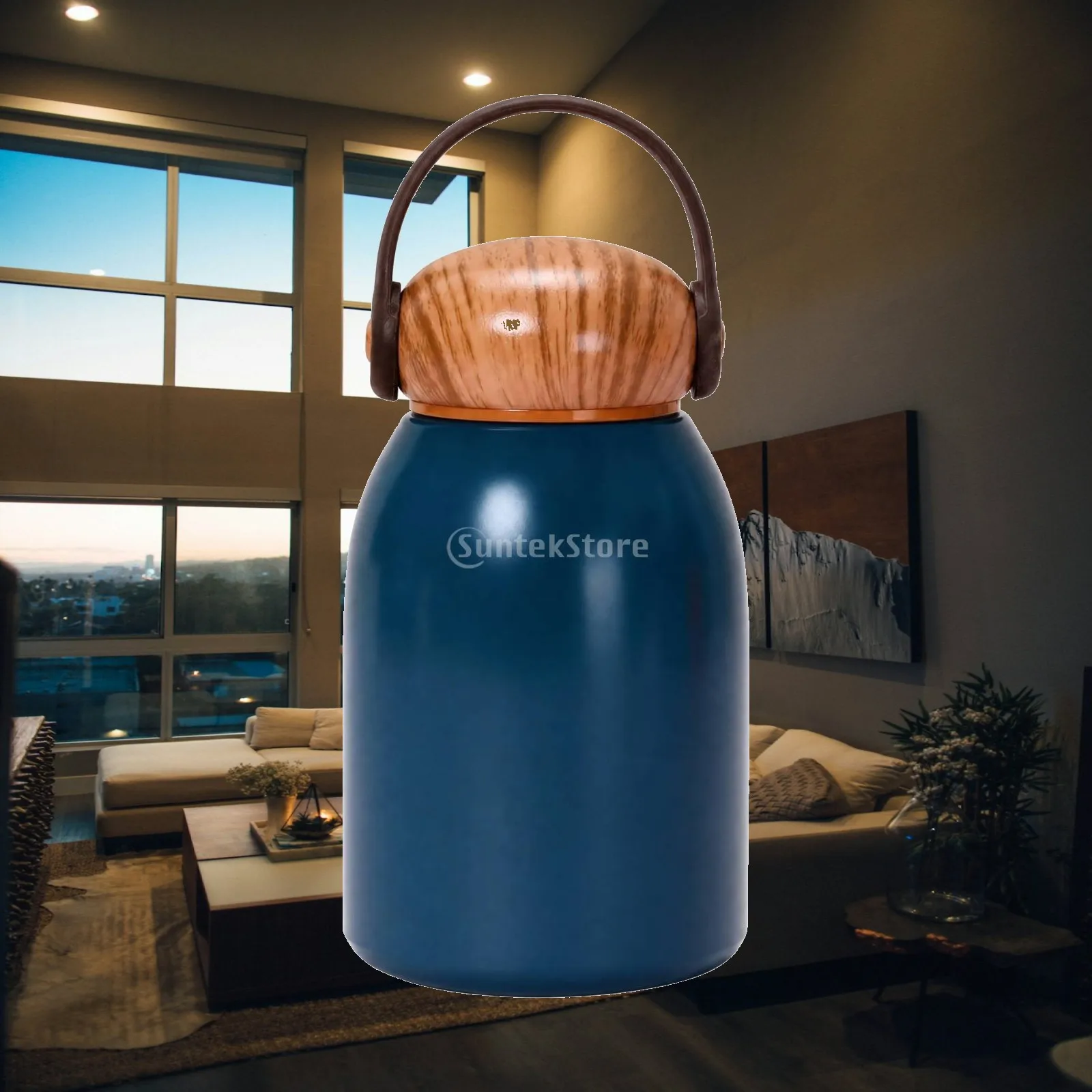 Insulated Water Bottle 300ml Compact Stainless Steel Vacuum Flask Portable Drinkware with Handle for Commuting Daily Use