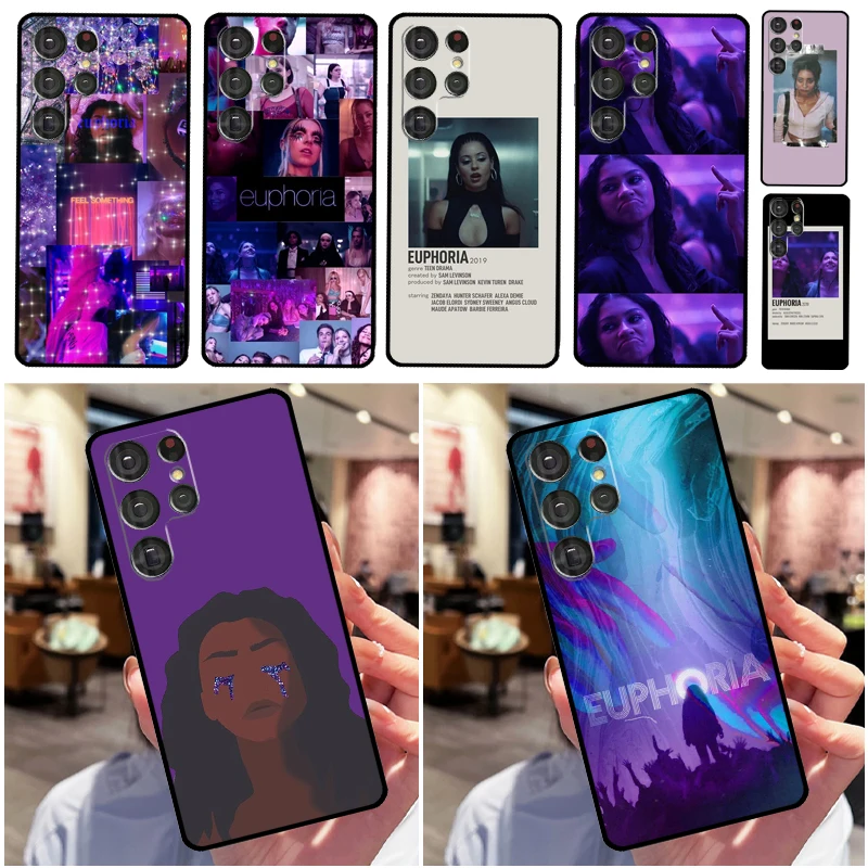 Coque de téléphone série TV américaine Euphoria, étui arrière pour Samsung Galaxy S24 S25 Ultra S9 S10 S20 S22 S21 Plus S23 FE