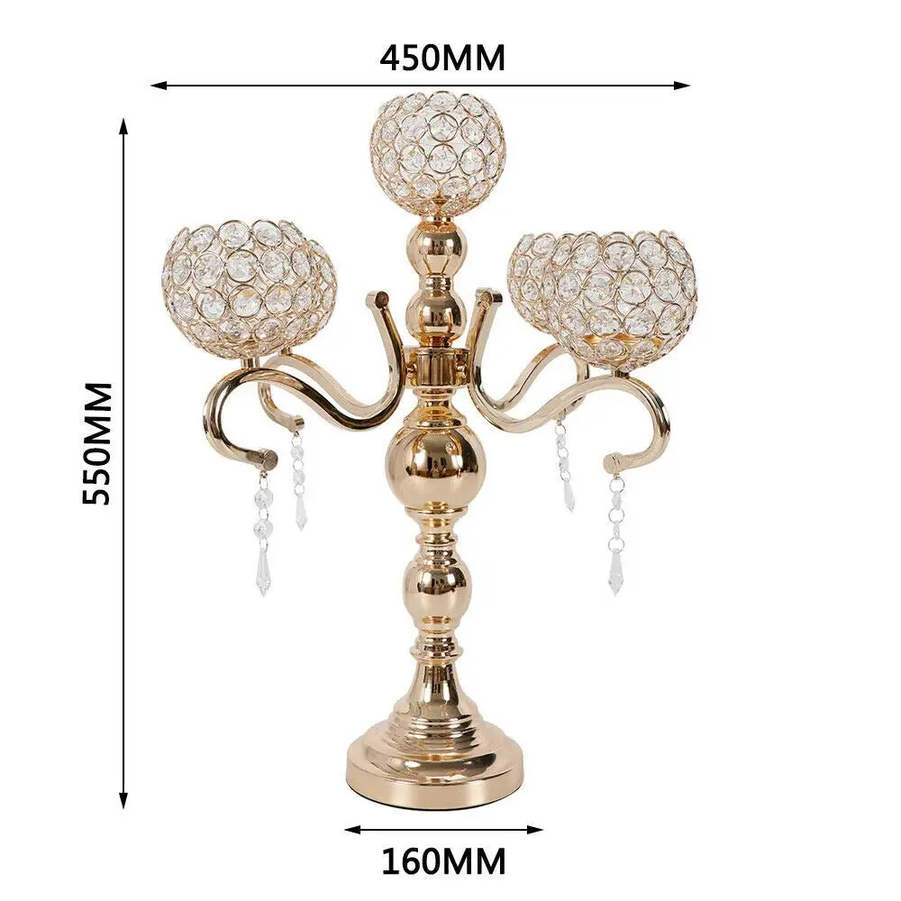5 braços candelabro casa férias peça central decorativa castiçal castiçal para natal, casamento, festa, mesas de jantar, hom