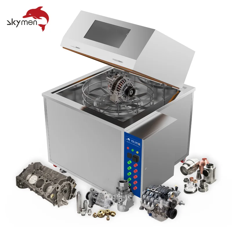 Skymen Rotating Parts Washer With 360° Rotary Jet Spray Cleaning Machine High Pressure Rotary Spray Ultrasonic Engine Cleaner