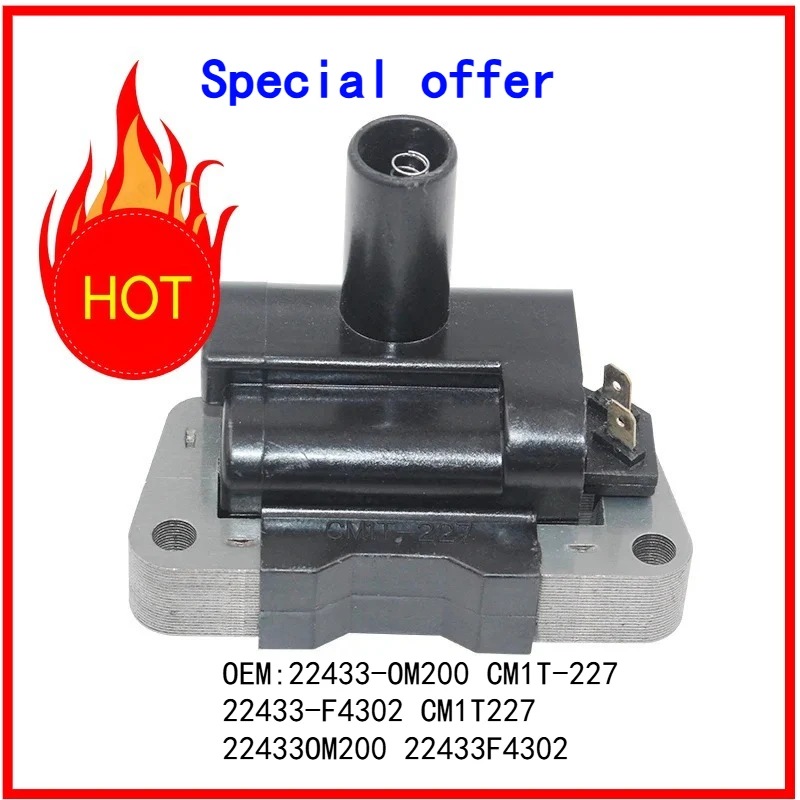 

Катушка зажигания 1 шт. 22433-OM200 CM1T-227 22433-F4302 CM1T227 22433OM200 22433F4302 для Sentra ALTIMA PICKUP FRONTIER XTER