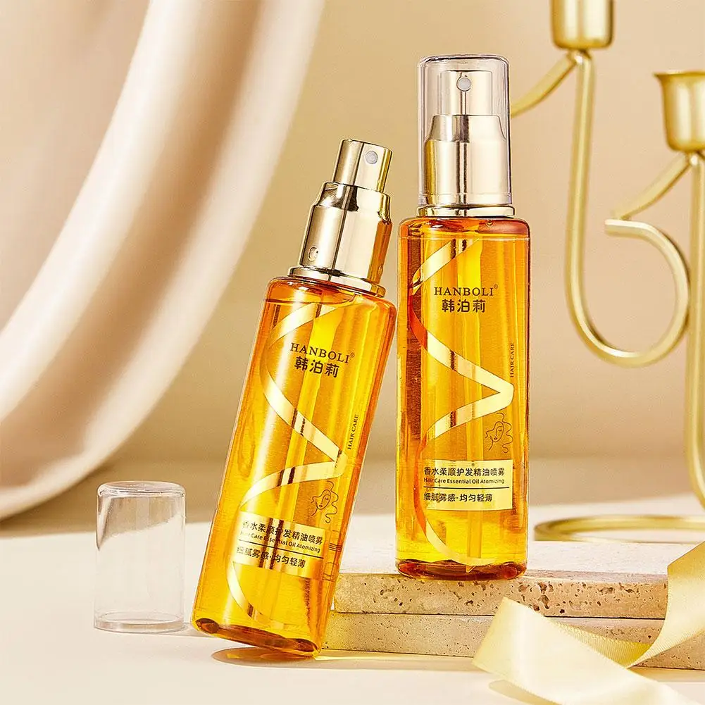 Hair Essential Oil Spray Long-lasting Light And Soft Essential Oil Spray Oil Spray For Dry And Frizzy Hair Leave-in Hair Care