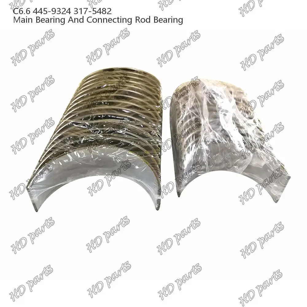 

Diesel Engine Parts C6.6 Main Bearing And Connecting Rod Bearing STD 445-9324 317-5482 For Caterpillar