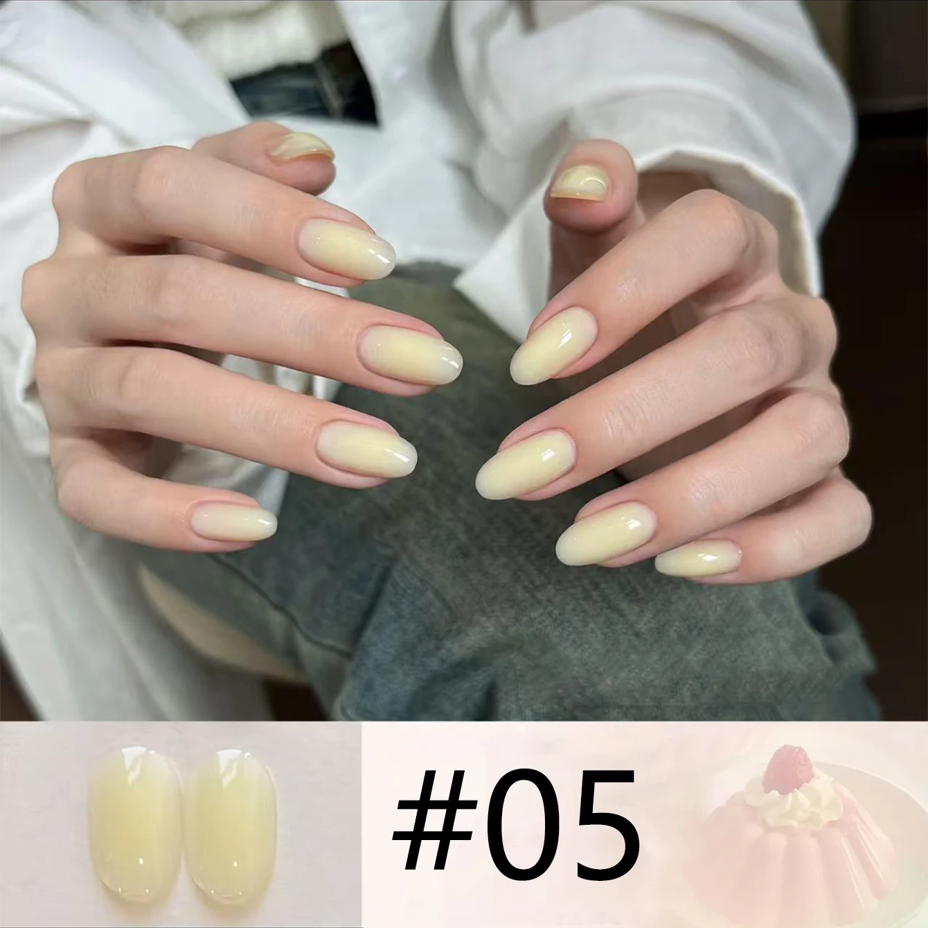 2026 Beliebter Icy Jelly Nagelgel-Lack, Makronen-Pastellfarbenes Transparentes Nagelgel, Cremige Textur, Aushärtbares UV-Gel für Nagelstudios – Detail 6