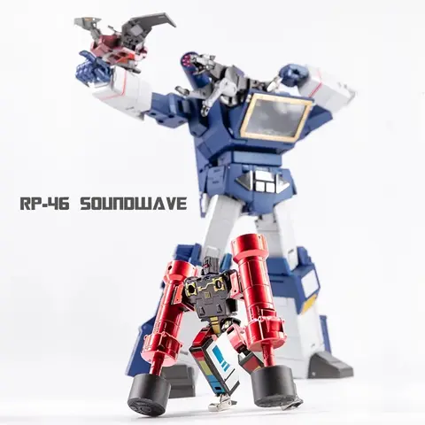 Robot Paradise Transformation RP-46 RP46 Soundwave G1 Walkman KO MP-13 With Tapes Laserbeak RAVAGE Action Figure Toys