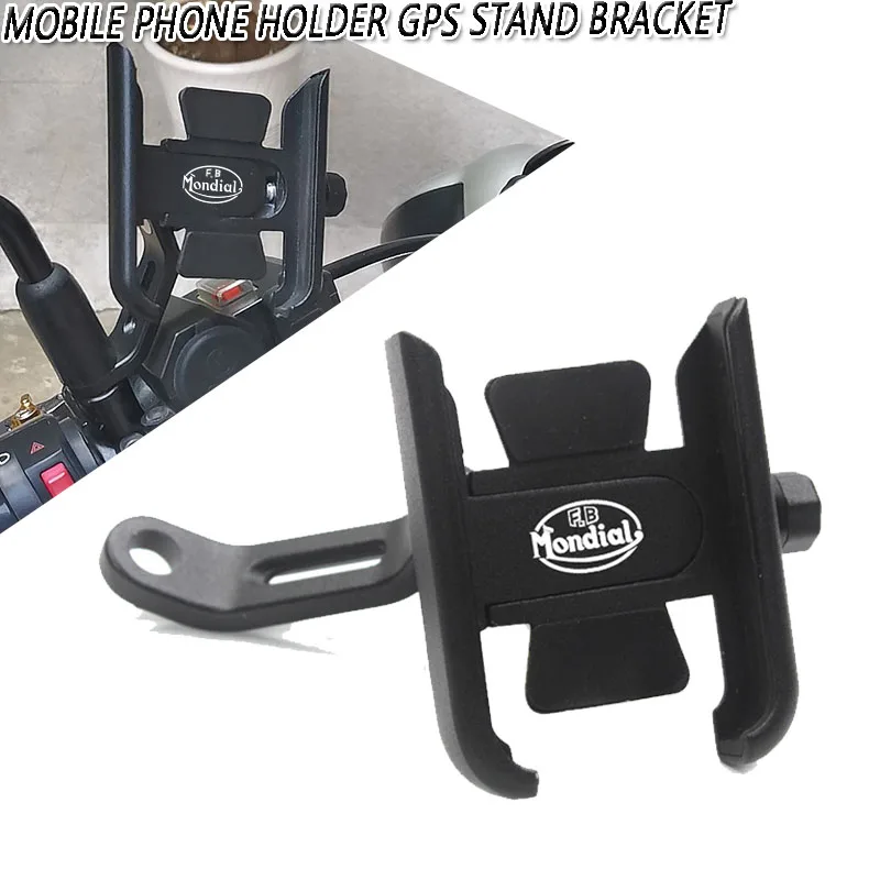 Soporte para teléfono móvil para manillar de motocicleta FB Mondial Flat Track 125 HPS 250 Hipster HPS 300 Pagani 1948 Sport Classic SMT SMX