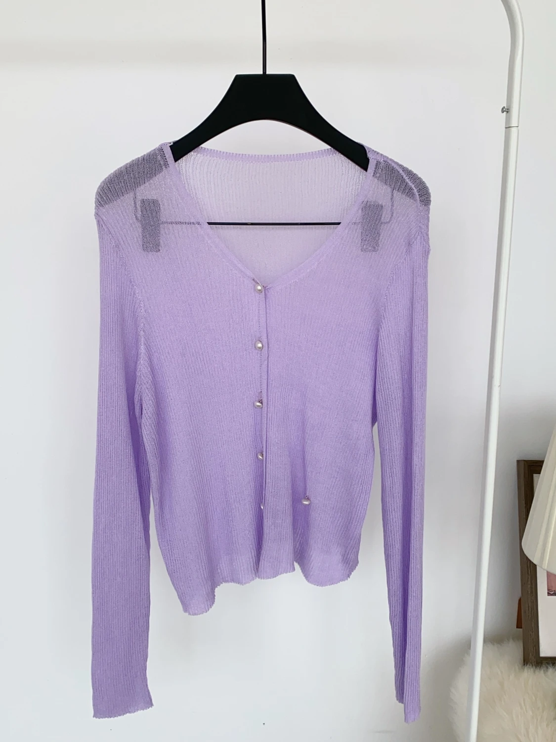 

Women's Summer Lightweight Long Sve V-Ne Sun Protection Outerwear Cardigan Soft Versatile Color Commute Sle Knit...