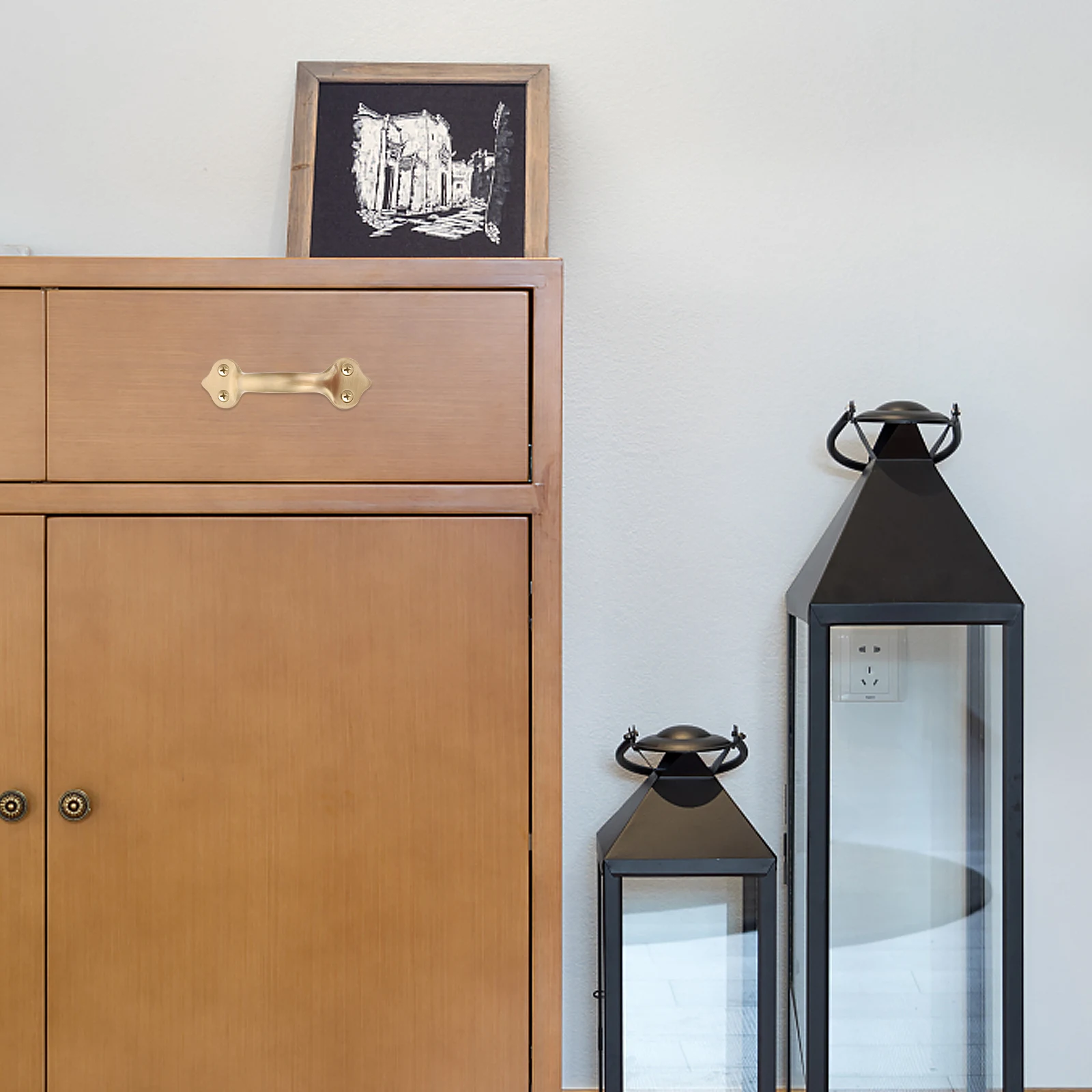 

Brass Handle Cabinet Knobs for Drawers Kitchen Wood Closet Gold Furniture Replacement Metal Hardware Accessories