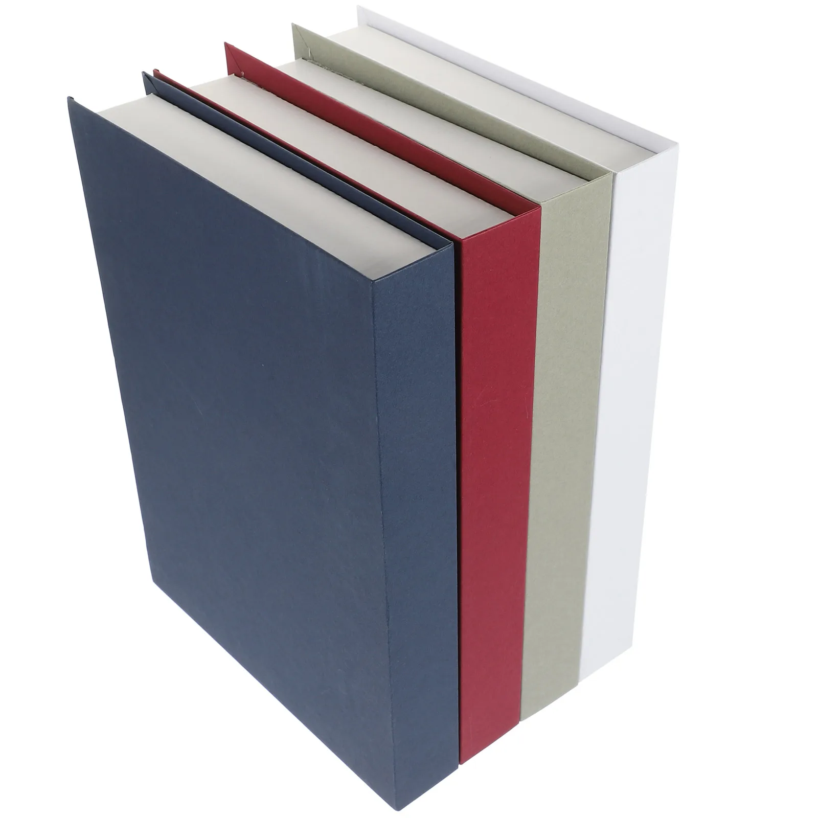 

4 Pcs Imitation Book Decoration Decorations Bookshelf Accessories Faux for Decorative Fake Kraft Paper House Living Room
