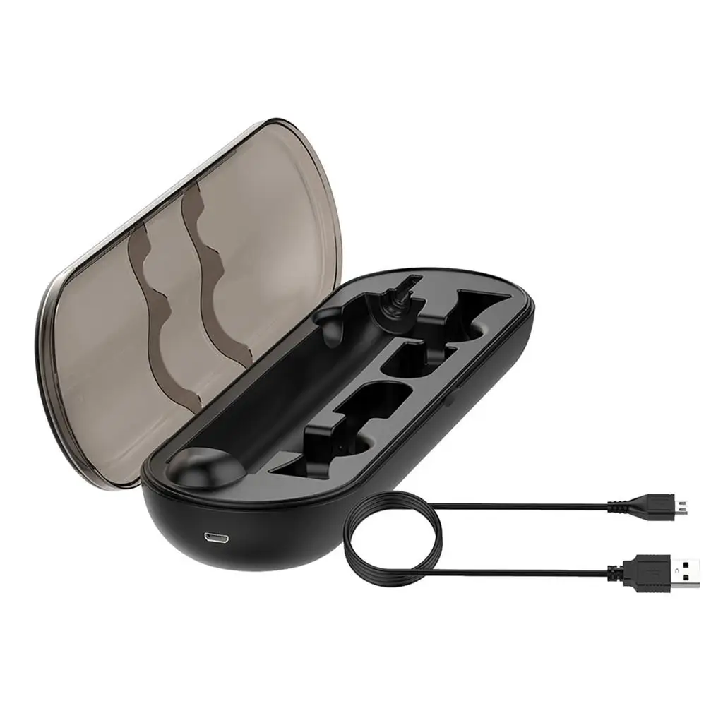 Plastic Electric Toothbrush Charger Case Waterproof Travel USB Charging Box for Philips HX9210 HX93