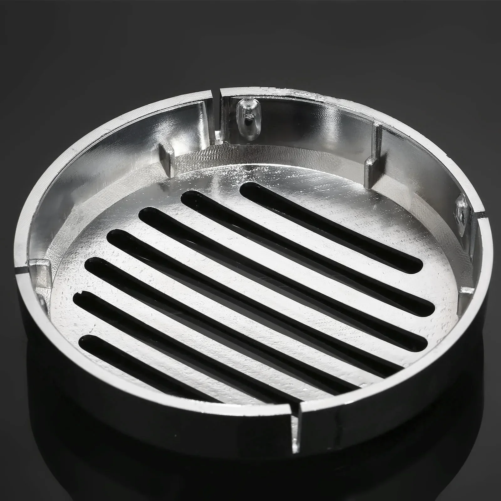 دراجة نارية 3.5 مللي متر القرن كروم مستديرة مشقوق مصبغة آلة تنبيه السيارة غطاء صالح لهوندا الظل VT1100/750/600 VTX1300C1800C VT VF750