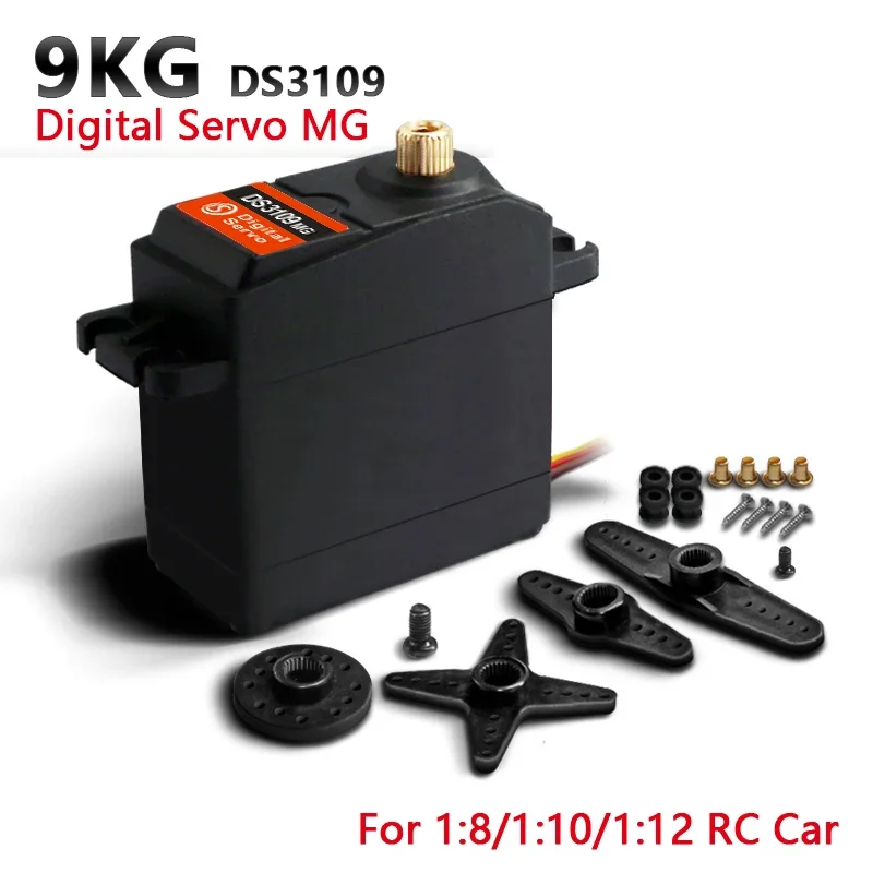 4 قطعة 9 كجم التروس المعدنية القياسية أجهزة رقمية DSservo DS3109 13 كجم 4.8-6.8 فولت RC محرك التوجيه ل 1/8 1/10 RC سيارة قارب طائرة روبوت