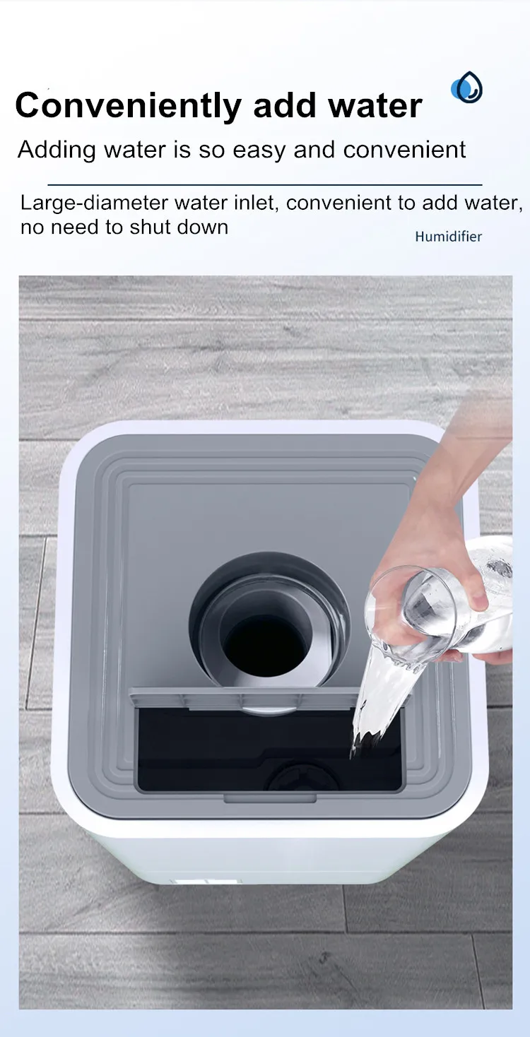 15L 1500ml/h Luftbefeuchter Industrieller Ultraschall-Gemüse-Frischhaltegerät Großer Zerstäuber Haushalt Kommerziell Obenliegende Wasserzufuhr – Detail 6