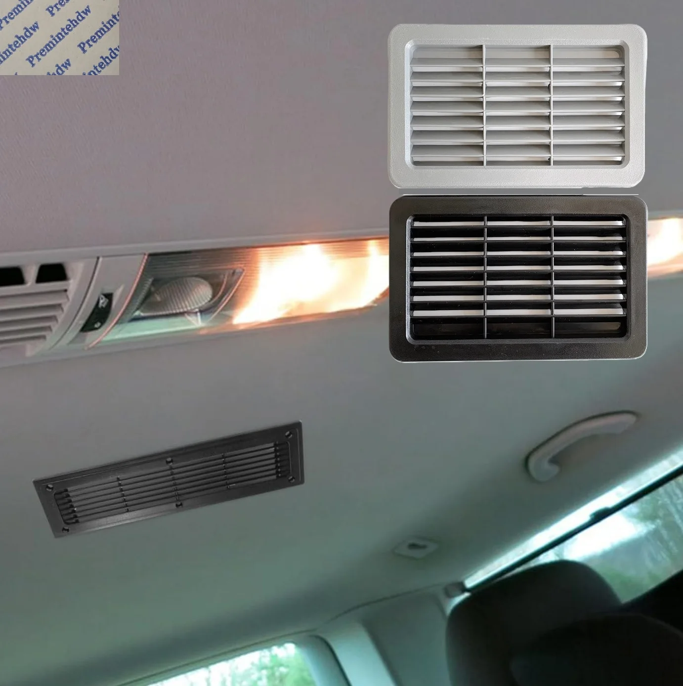 2Pcs Plastic Rectangular Air Vent Grille Cover Cabinet RV Caravan