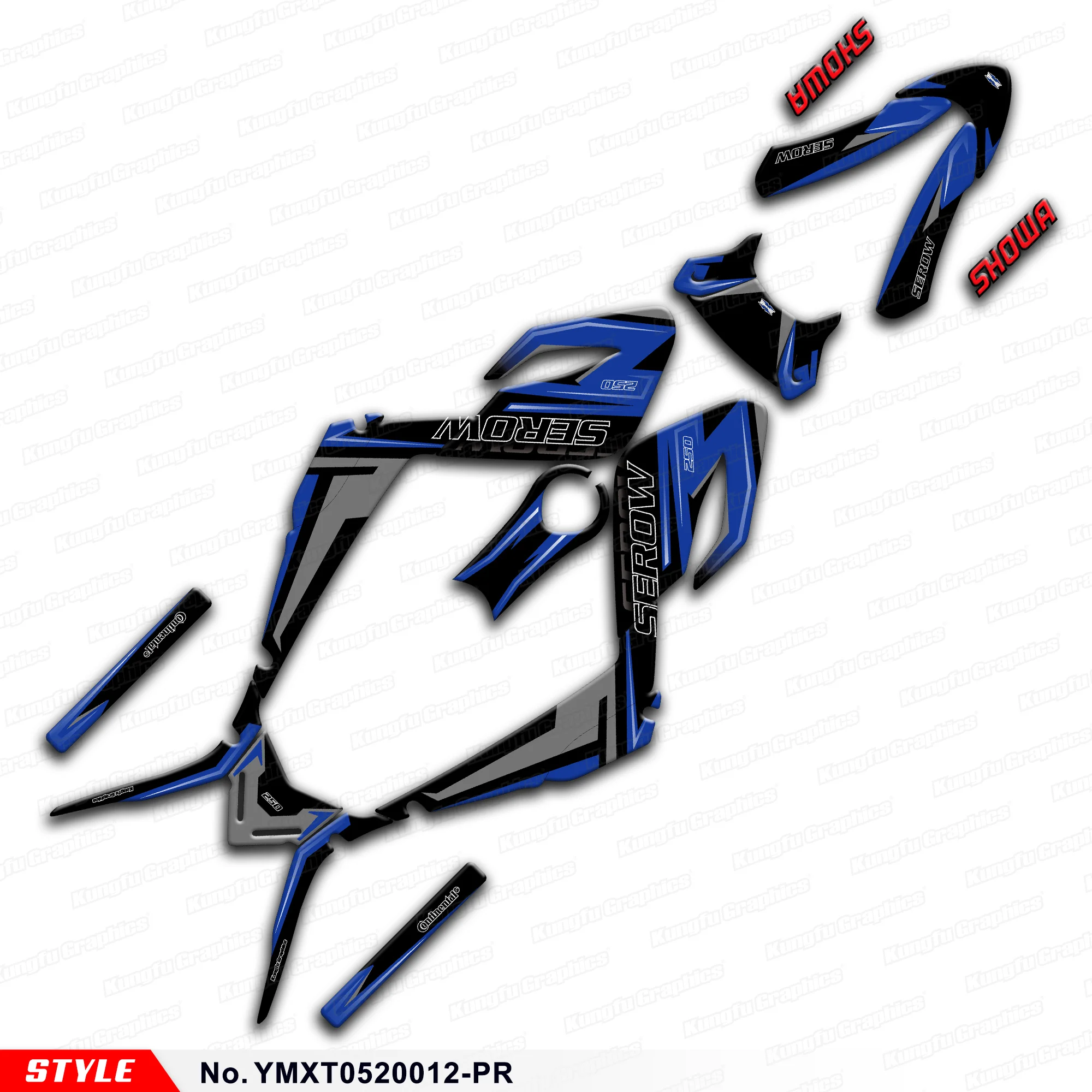 

Графические наклейки JY RACING в комплекте для Yamaha Serow XT250 2005 2006 2007 2008 2009 2010-2020, YMXT0520012-PR