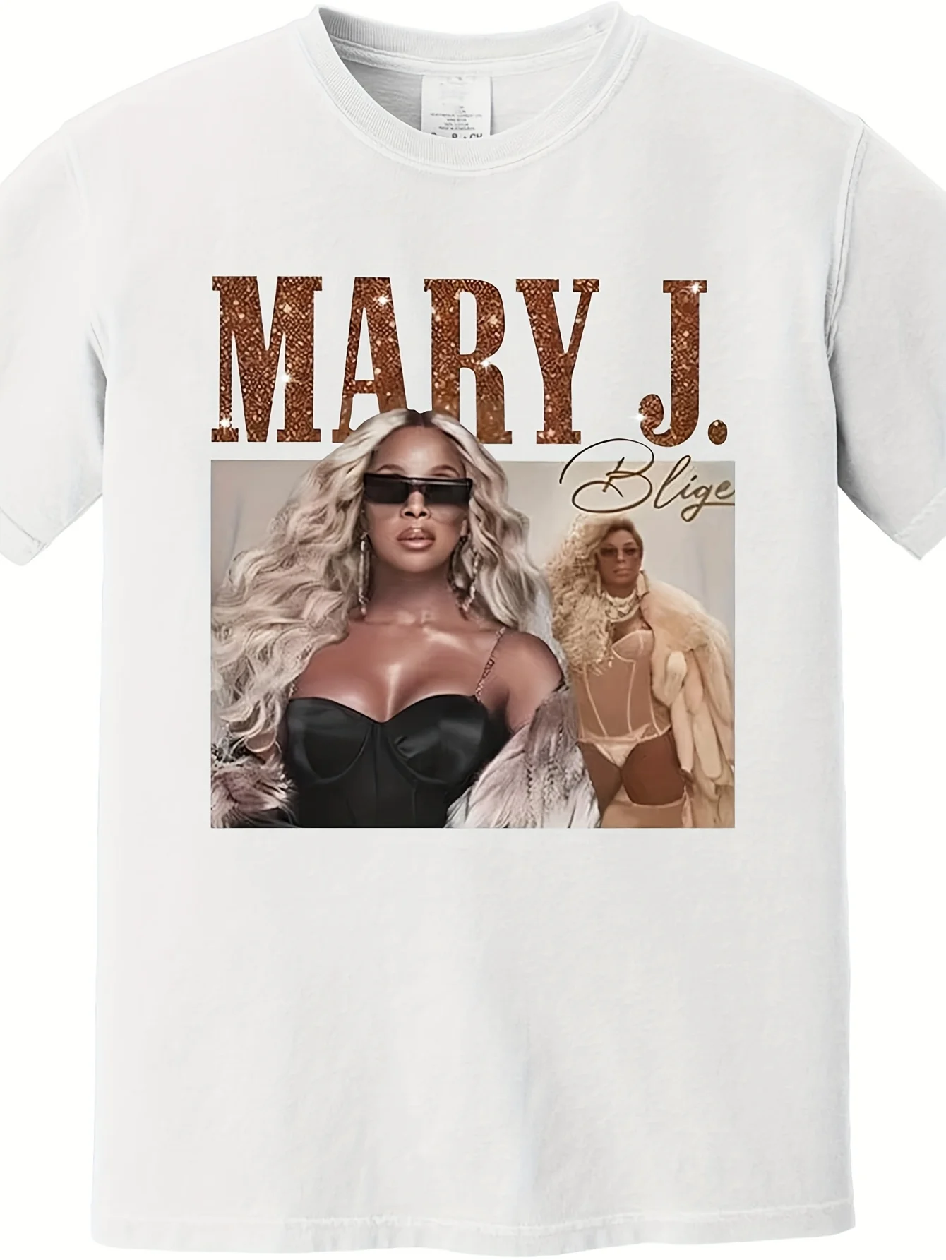 

Рубашка Mary J The for My Fans Tour 2025 Винтажная футболка с рисунком рэпера Рэп Хип-Хоп Концерт Y2K Уличная одежда для мужчин Женщин Черный