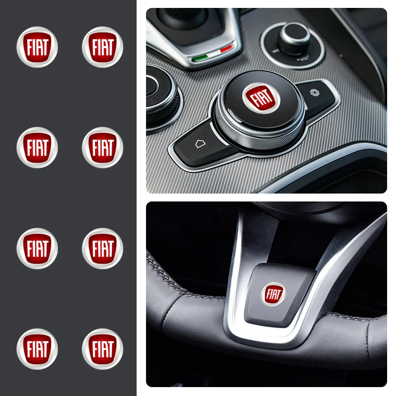 1/2/5/10PCS Car Stickers Car-Styling Logo Interior Decorative Accessories For Fiat Honda Jaguar Ford JEEP Acura Subaru Suzuki