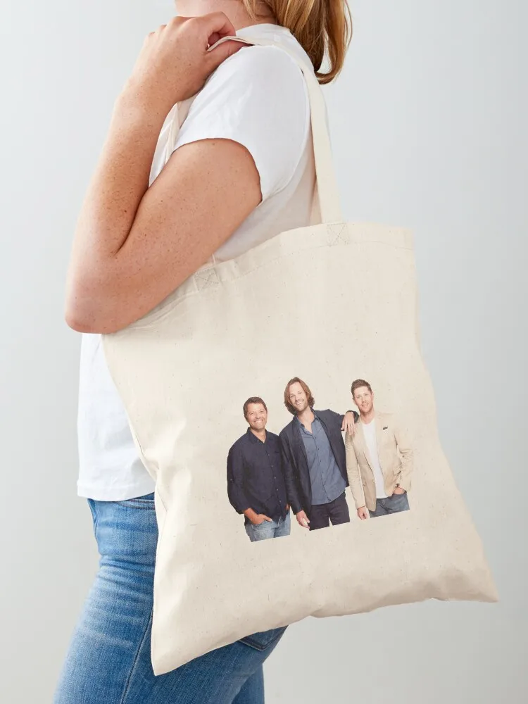 

J2M- Misha Collins, Jared Padalecki, Jensen ackles Tote Bag Cloth bags bag luxury women