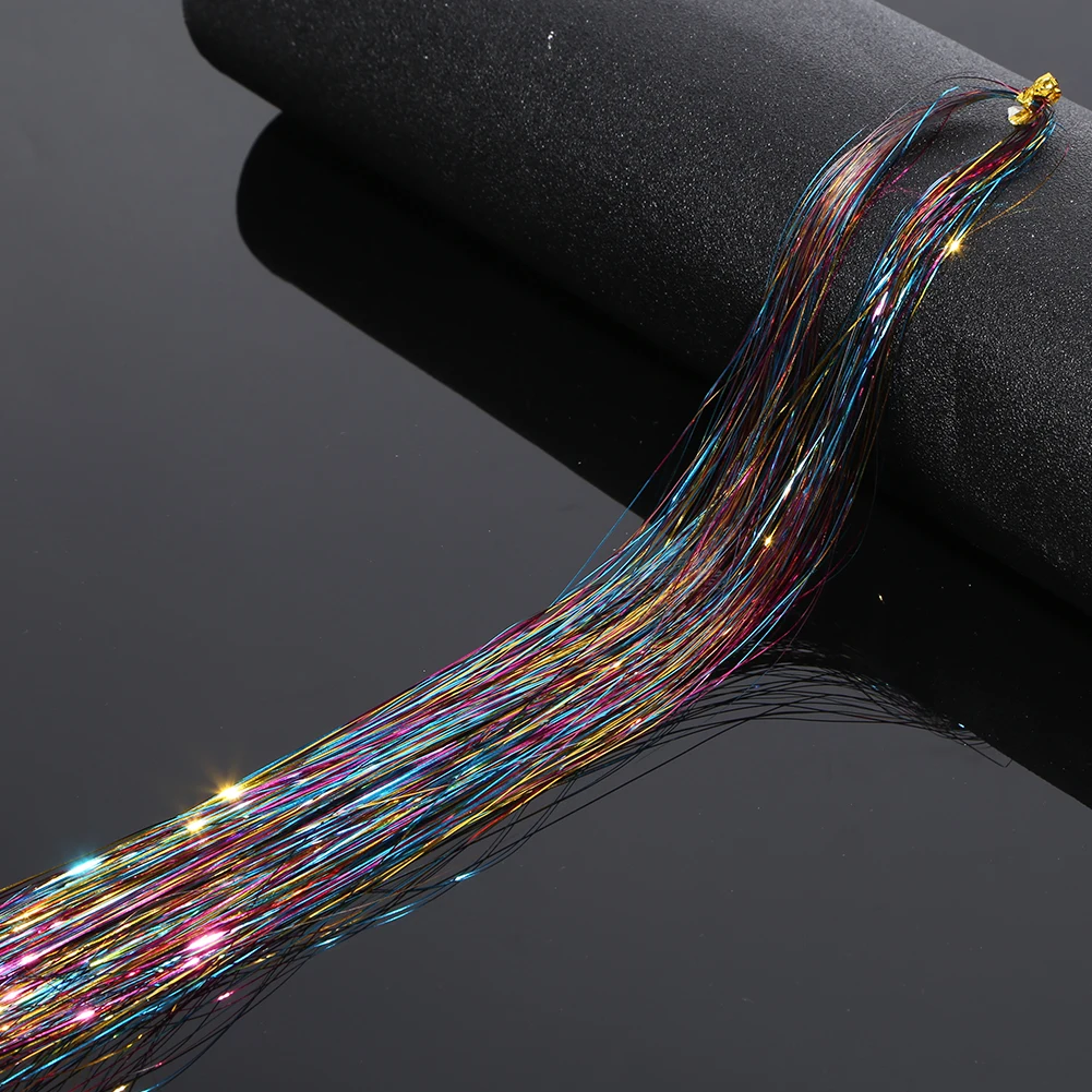 여성 소녀용 헤어 틴셀 글리터 틴셀 반짝이는 틴셀 코스프레 파티용 헤어 액세서리