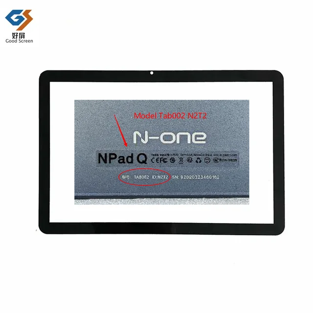 Czarny nowy 10,1 cala dla N-one Npad Q TAB002 Tablet pojemnościowy ekran dotykowy Digitizer Model czujnika N2T2