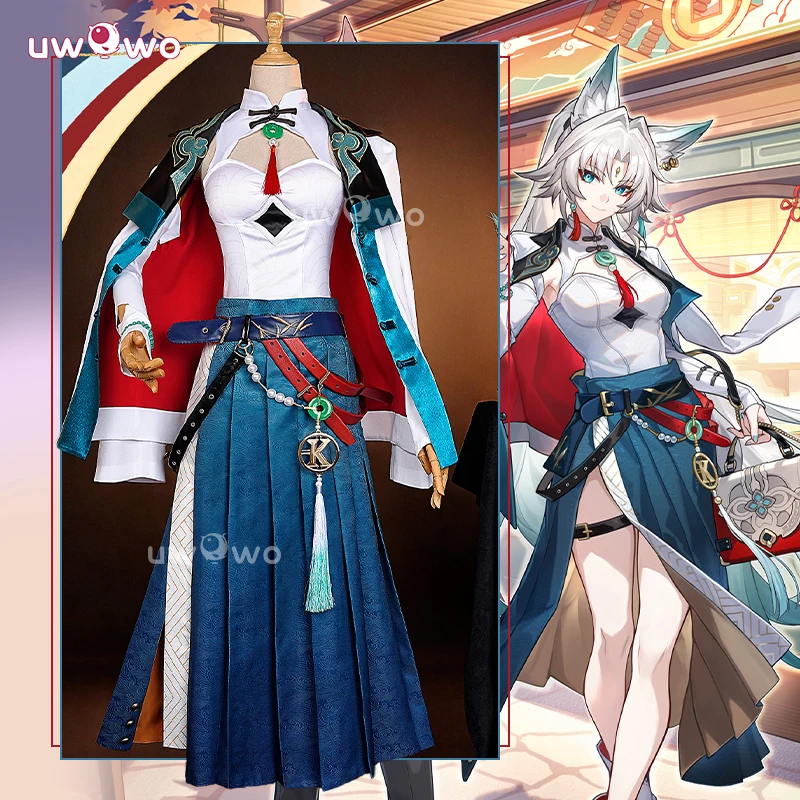 

UWOWO Collab Series:Feixiao Cosplay Game Honkai: Star Rail × KFC Fei Xiao Cosplay Costume Halloween Costume