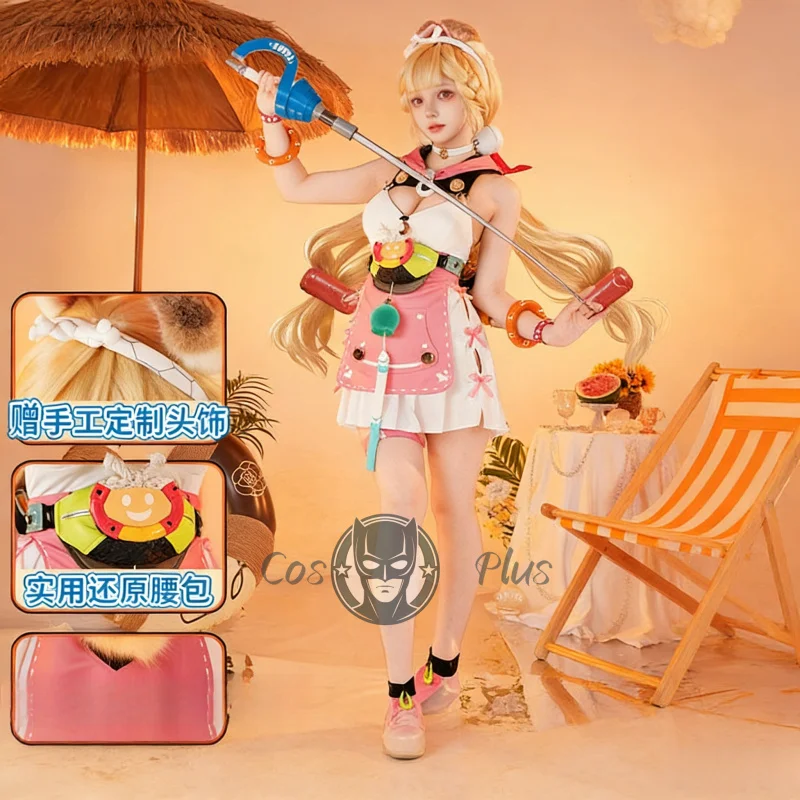 

Game Zenless Zone Zero Alice Thymefield Cosplay Costume Cute Swimsuit Uniform Festival Party Props Carnival Halloween Clothes