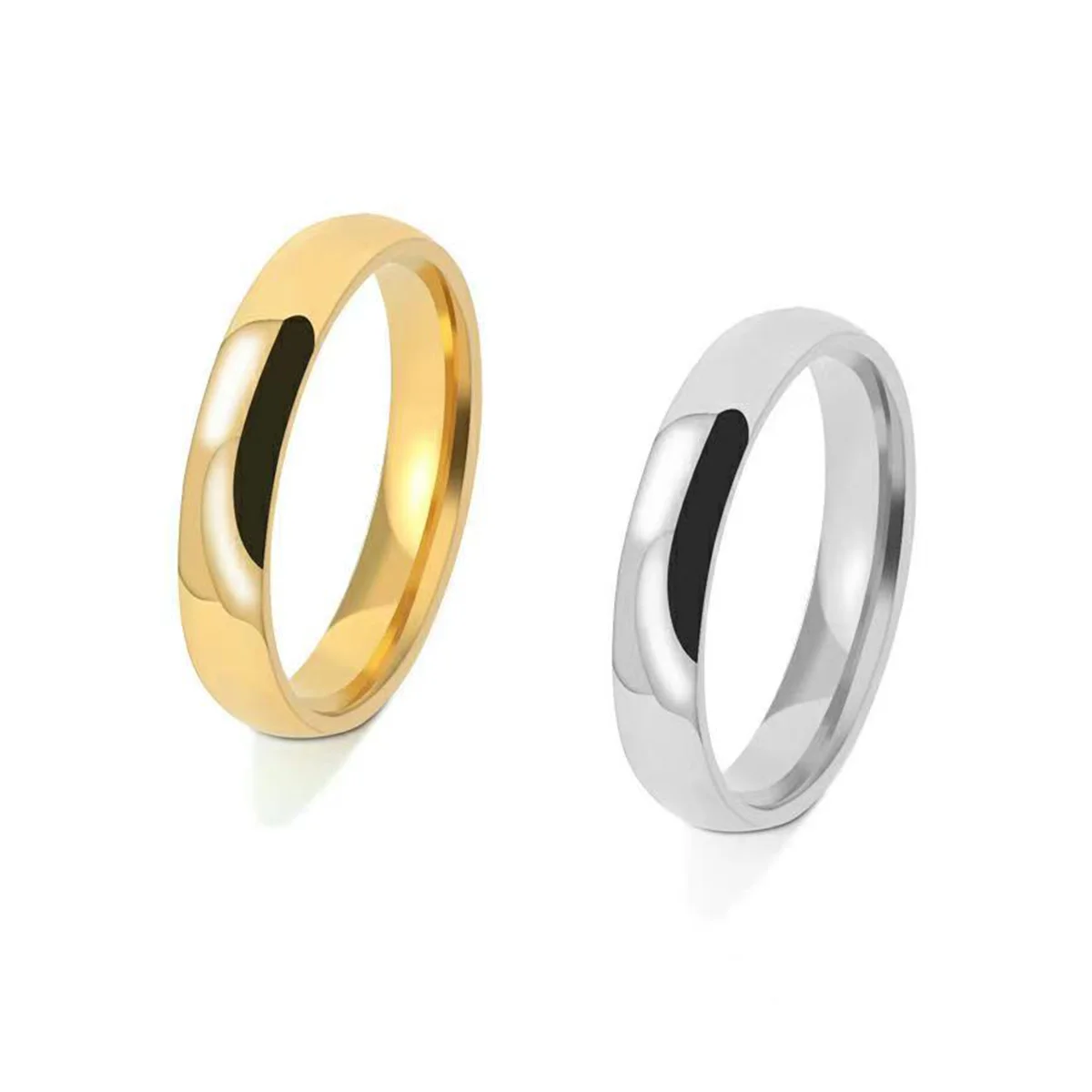 European and American popular simple wide edition glossy plain ring, couple ring, index finger pure copper personalized trendy