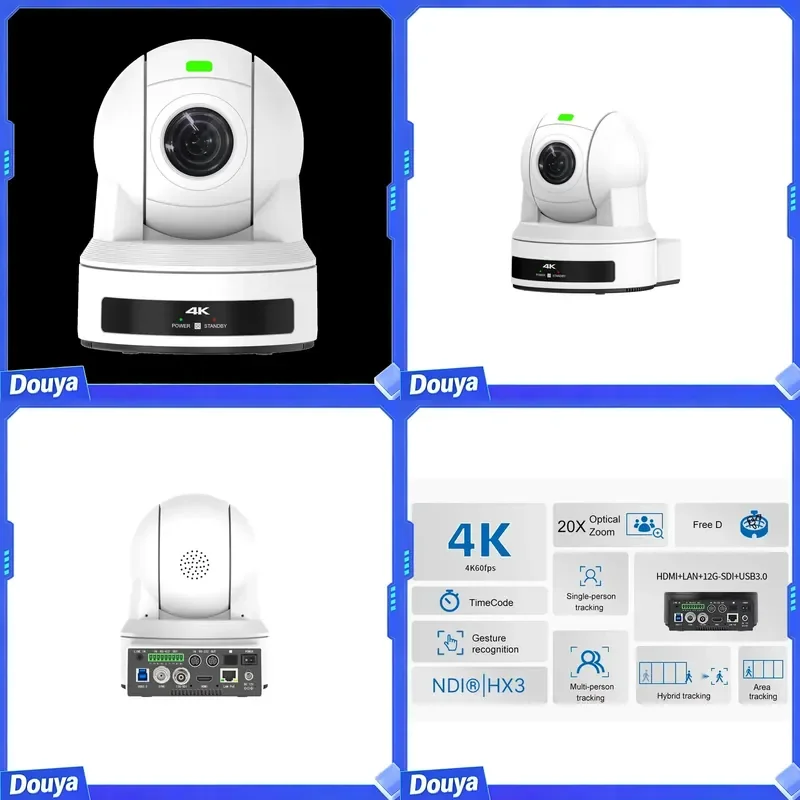 Manufacturer Wholesale 20x 4K Video Conference System PTZ Camera AI Tracking USB 3.0 Conference Meeting Conference Cameras