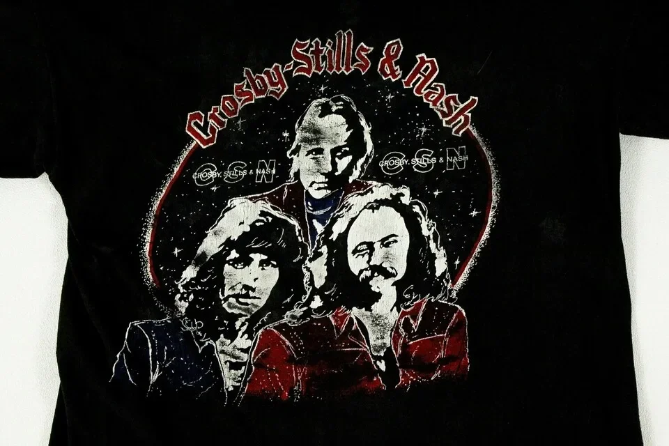 1980s Crosby Stills And Nash Daylight Again Shirt Black S-234XL AC221