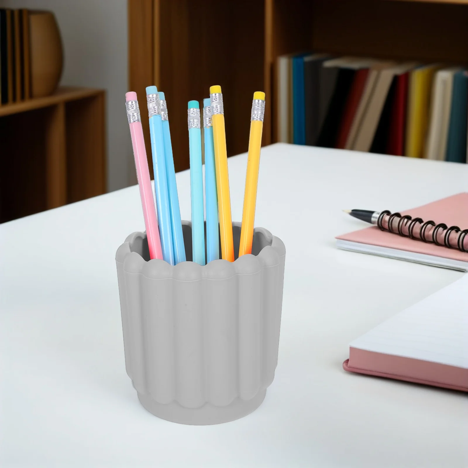 

Silicone Pen Holder Modern Minimalist Desk Pencil Pot Makeup Brush Organizer Toothbrush Cup Office Home School Storage Holder