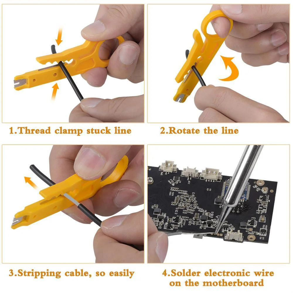 220V 60W Soldering Iron Kit Adjustable Temperature 15 in 1 Tool Set With Soldering Iron EU Plug