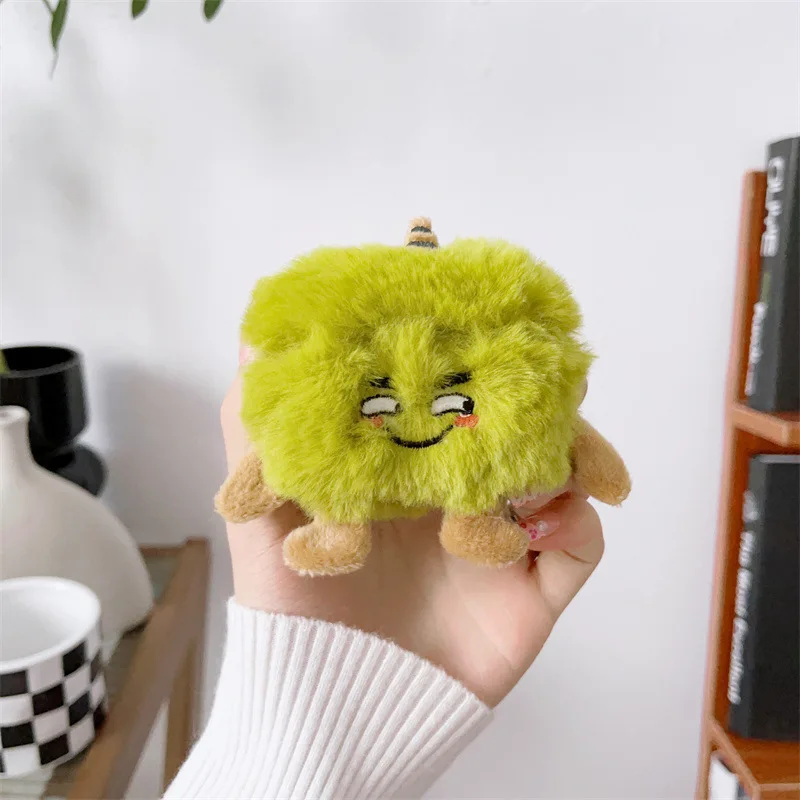 Funny Fluffy Fur Plush Cute Cartoon Monster Earphone Case for Airpods Pro 4 3 2 1 Headset Protective Cover For Air Pods Pro 2 view 3