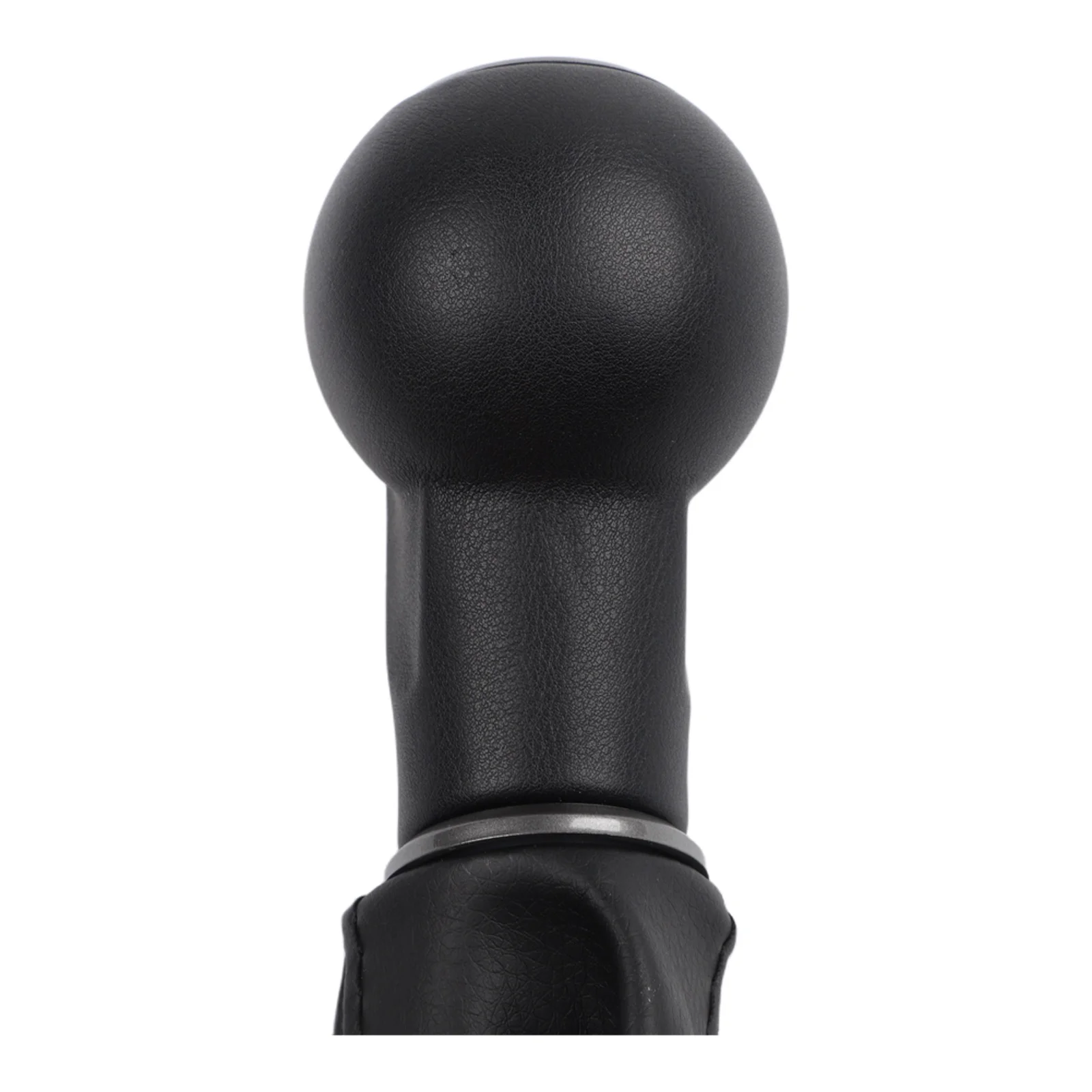 Stylish Black Leather Gear Knob Precision Gear Shifting Gear Shift Cover 6-speed Gear Knob Stitching Pattern Design