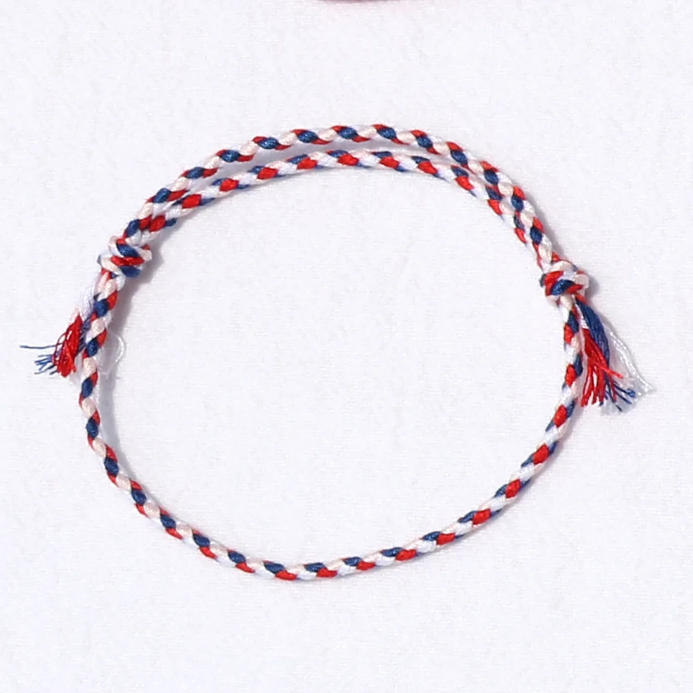 Einfarbiges Geflochtenes Baumwollseil-Armband für Männer, Retro Tibetisches Handgefertigtes Mehrschichtiges Armband für Frauen, Modisches Schmuckzubehör – Detail 1