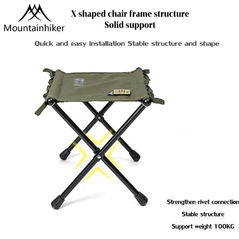 Portable Folding Stool – Perfect for Camping, Picnics, and Travel Use, Outdoor Seating | Stylish Seating | Aluminum Alloy Frame