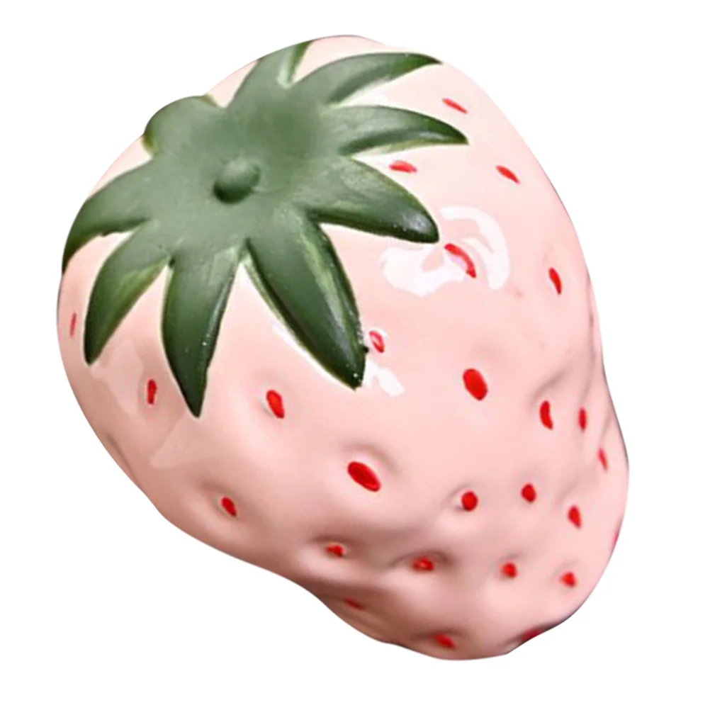 

Strawberry Shaped Teapot Lid Holder Ceramic Tea Cover Stand Decorative Tea Set Accessory for Tearoom Use Teapot Lid Rack