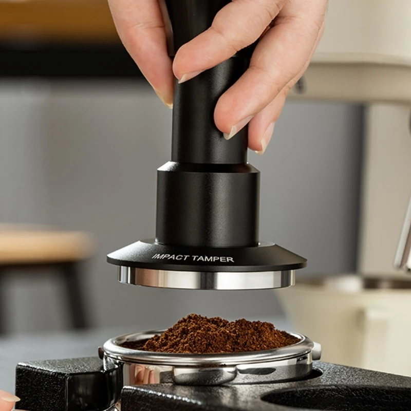 Nova ferramenta imprensa espresso calcadeira café com base aço inoxidável martelo pó café
