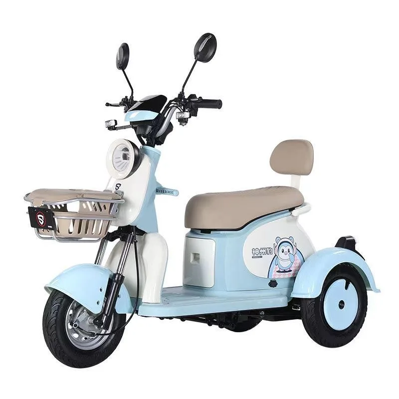 

New small leisure electric tricycle elderly scooter pick up and drop off children daily commuting adult electric tricycle