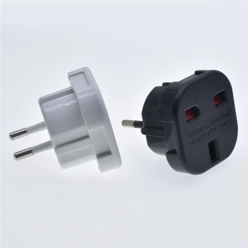 EU Universal Plug UK to EU Converter Euro Travel Adapter 250V Power Adapter Charger EU Plug Adapter British Scoket Outlet