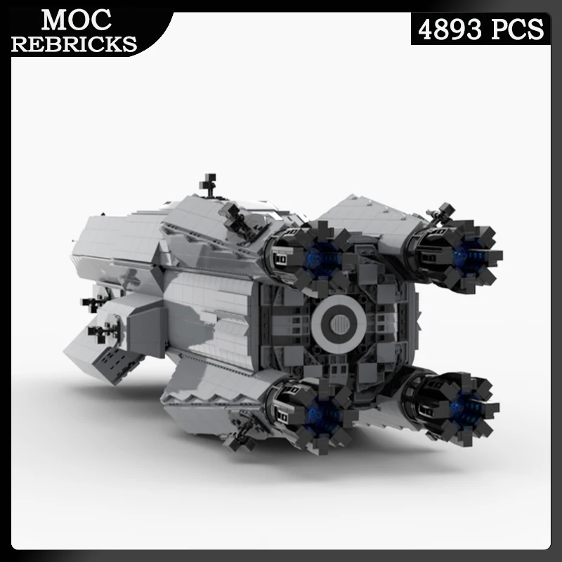 มอซี- 119575   Space War Series Expanse Pella Mcrn Light Cruiser Building Block ปริศนาประกอบการศึกษา DIY ของเล่นเด็กอิฐ