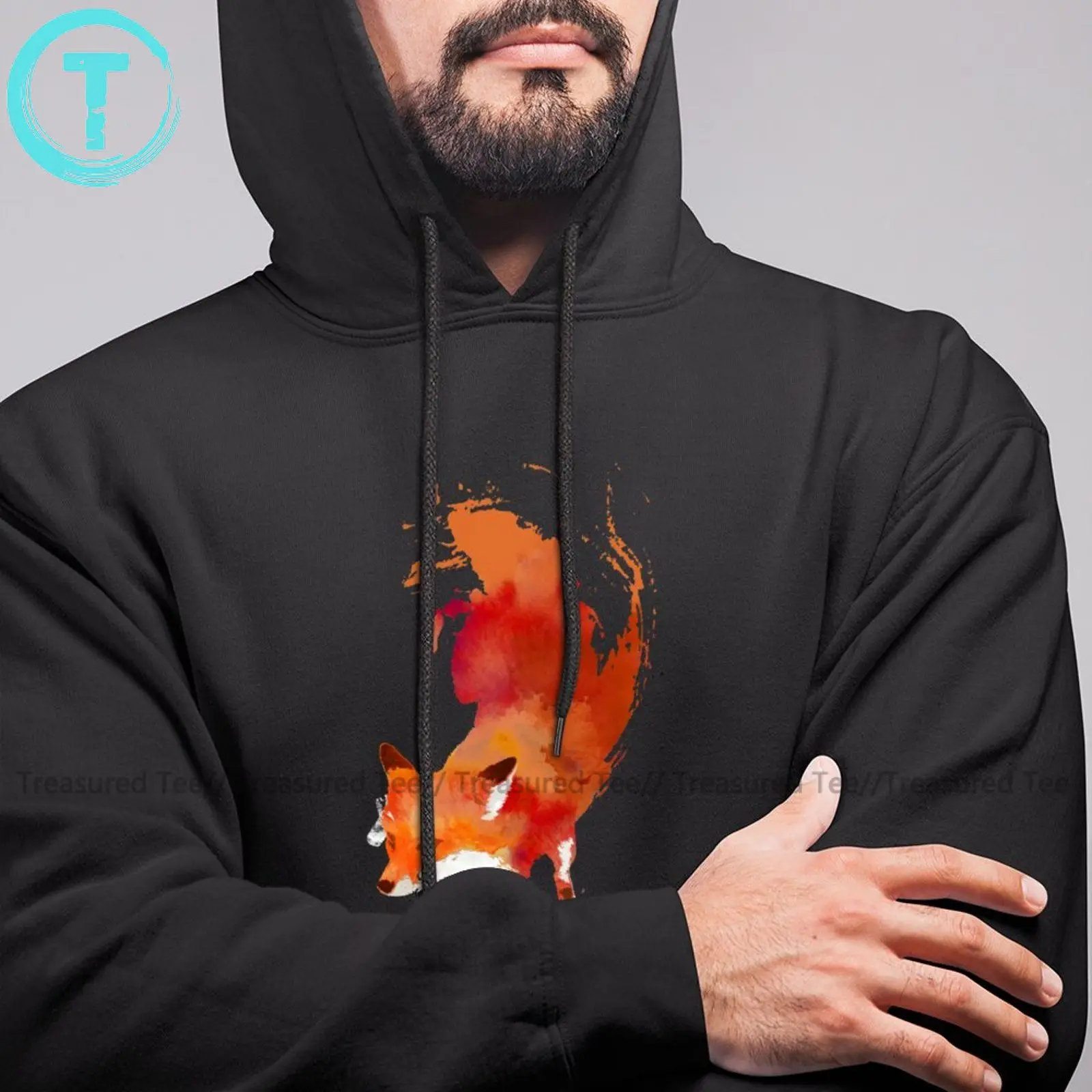 Men Birthday Fox Vulpes Vulpes Hoodie Casual Long Sleeve Cotton Hoodies Autumn Streetwear Pullover Hoodie XXXL