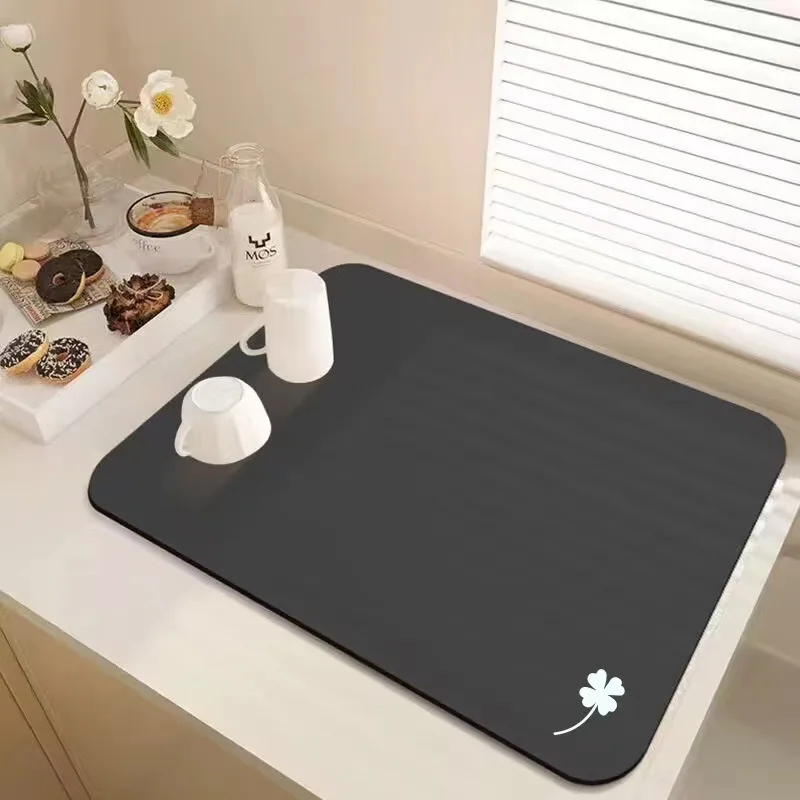 

Kitchen Super Absorbent Mat Coffee Dish Draining Mat Drying Mat Quick Dry Bathroom Drain Pad Kitchen Faucet Placemat