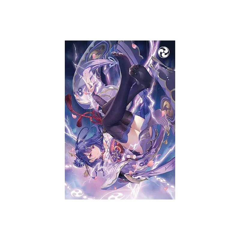 Anime Genshin Impact Flash Card ACG Beelzebul Single Cards Classic Anime Game Collection Cards Gift Toys